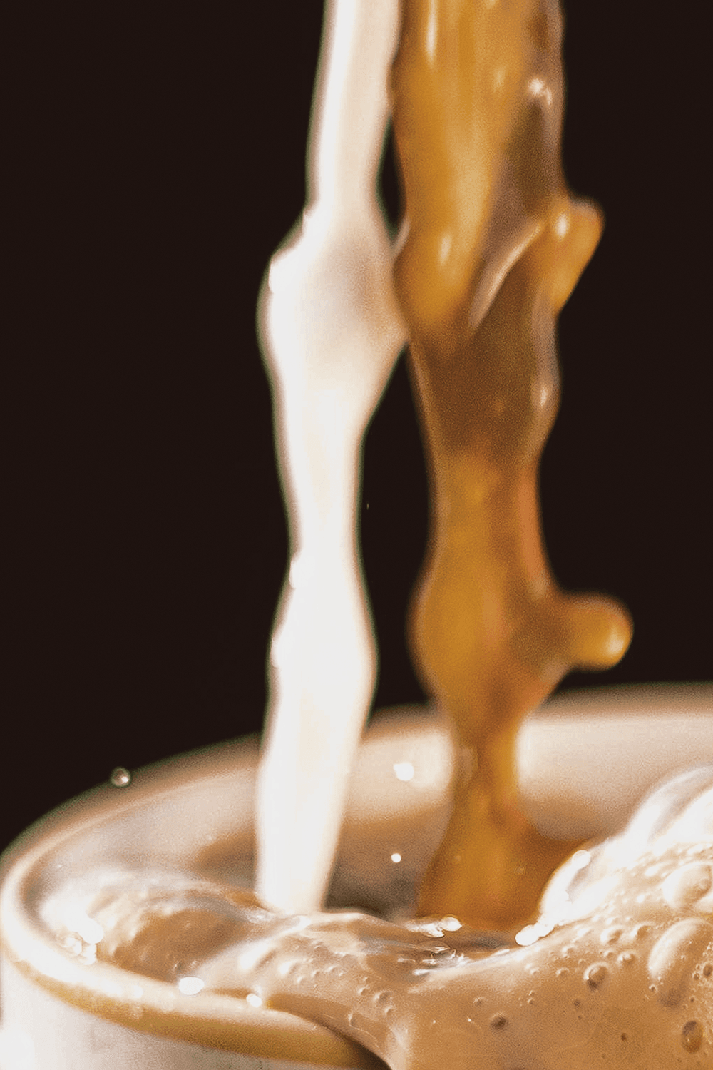 Photo of business cards for Beania. Visual overview of Beania Coffee Shop's brand style guidelines and branding kit, including logo, color palette, and design elements.